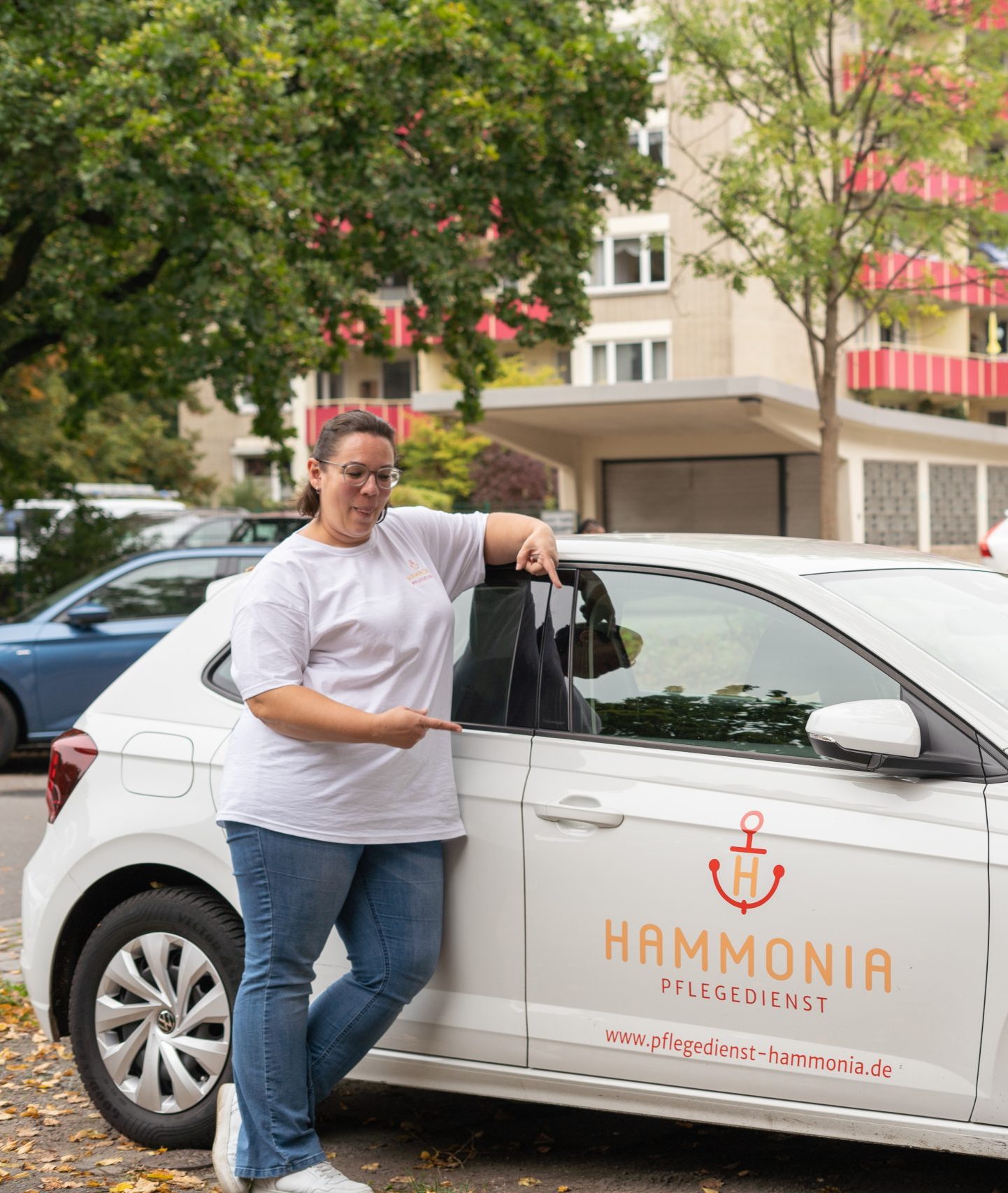 Mitarbeiterinnen des Pflegedienstes Hammonia bei der Arbeit